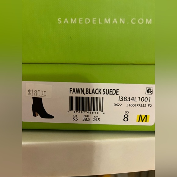 Sam Edelman Black suede Fawn boots - Picture 2 of 6